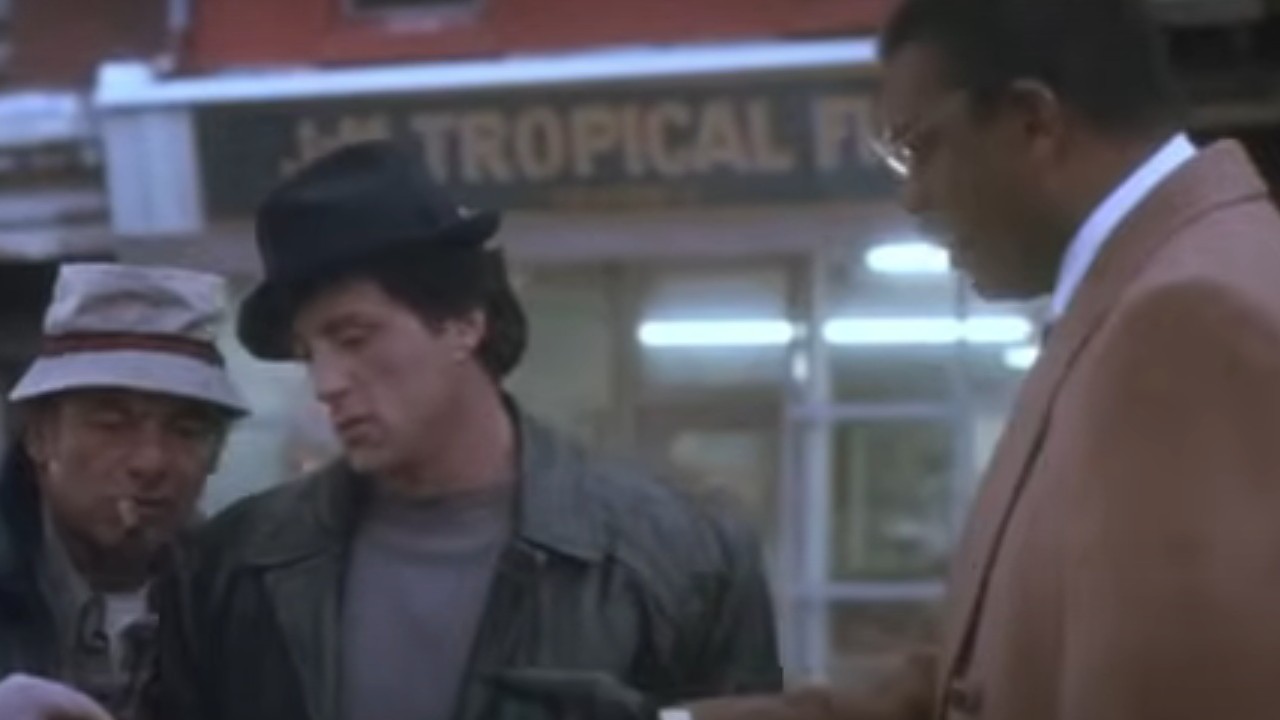 Slyvester Stallone deliberating on whether he should box again or not in Rocky V