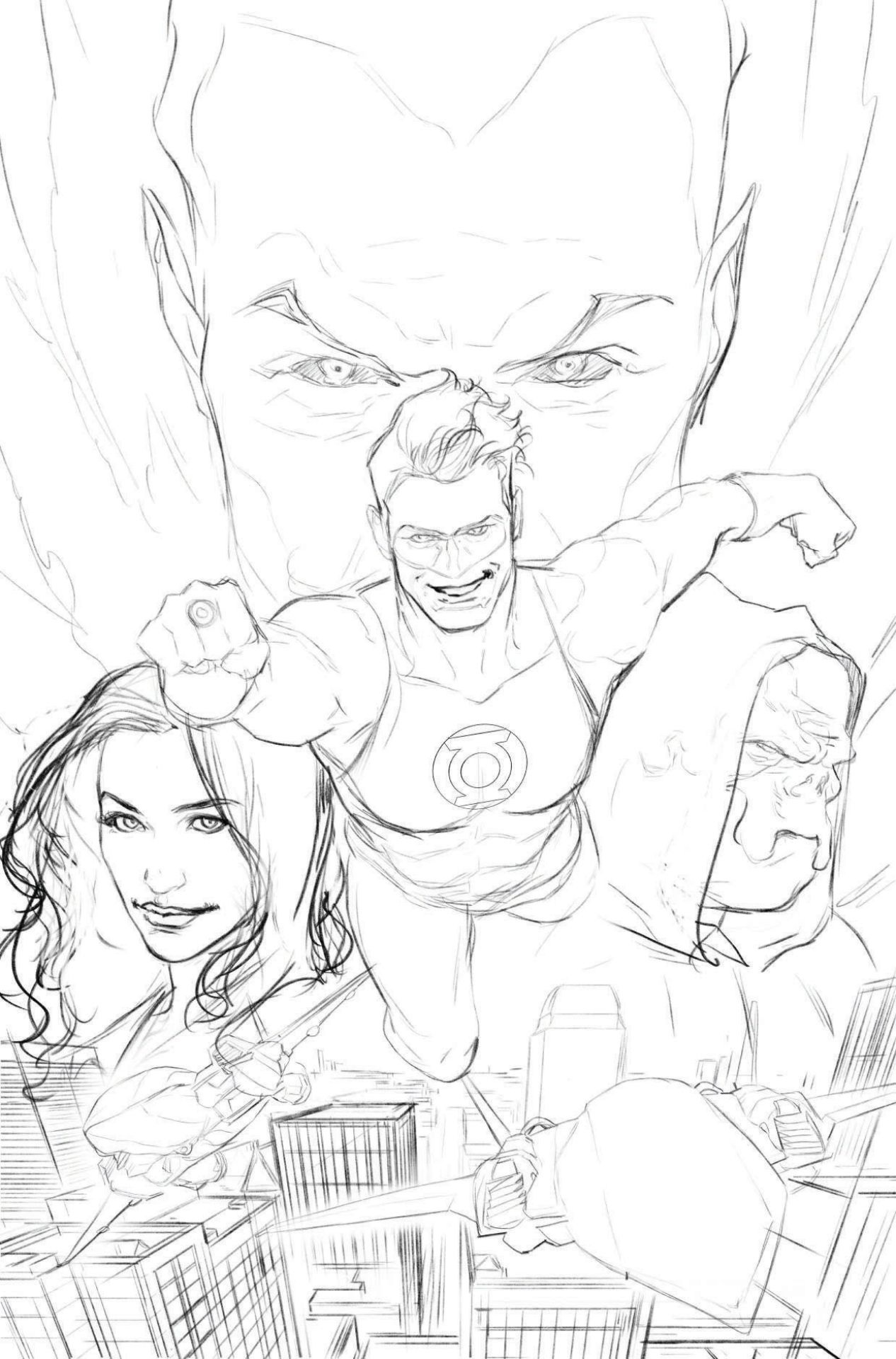 Green Lantern #1 covers