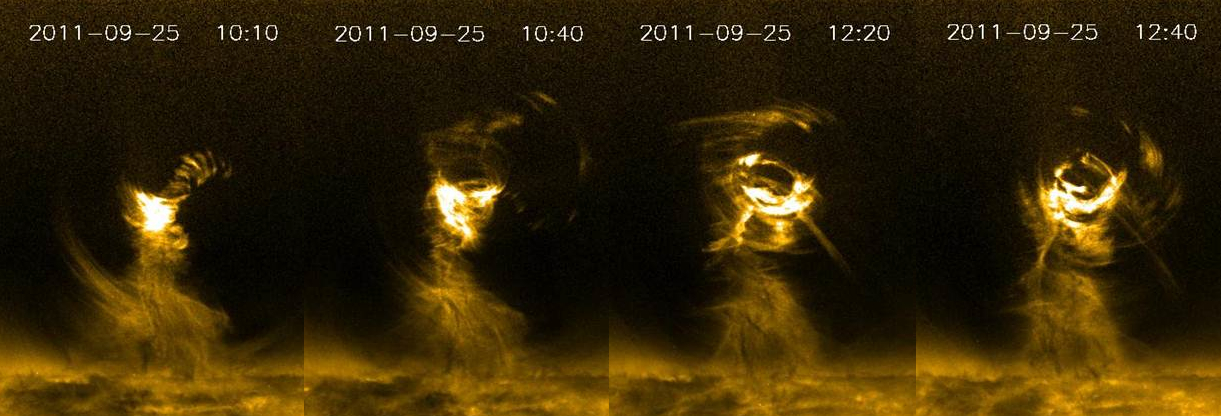 Huge &#039;tornado&#039; as wide as five Earths churns on sun&#039;s surface