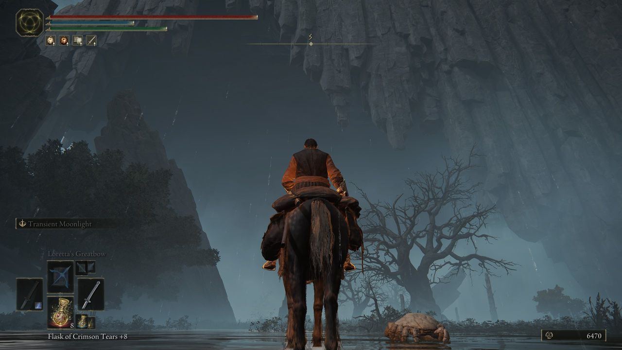 approaching the village