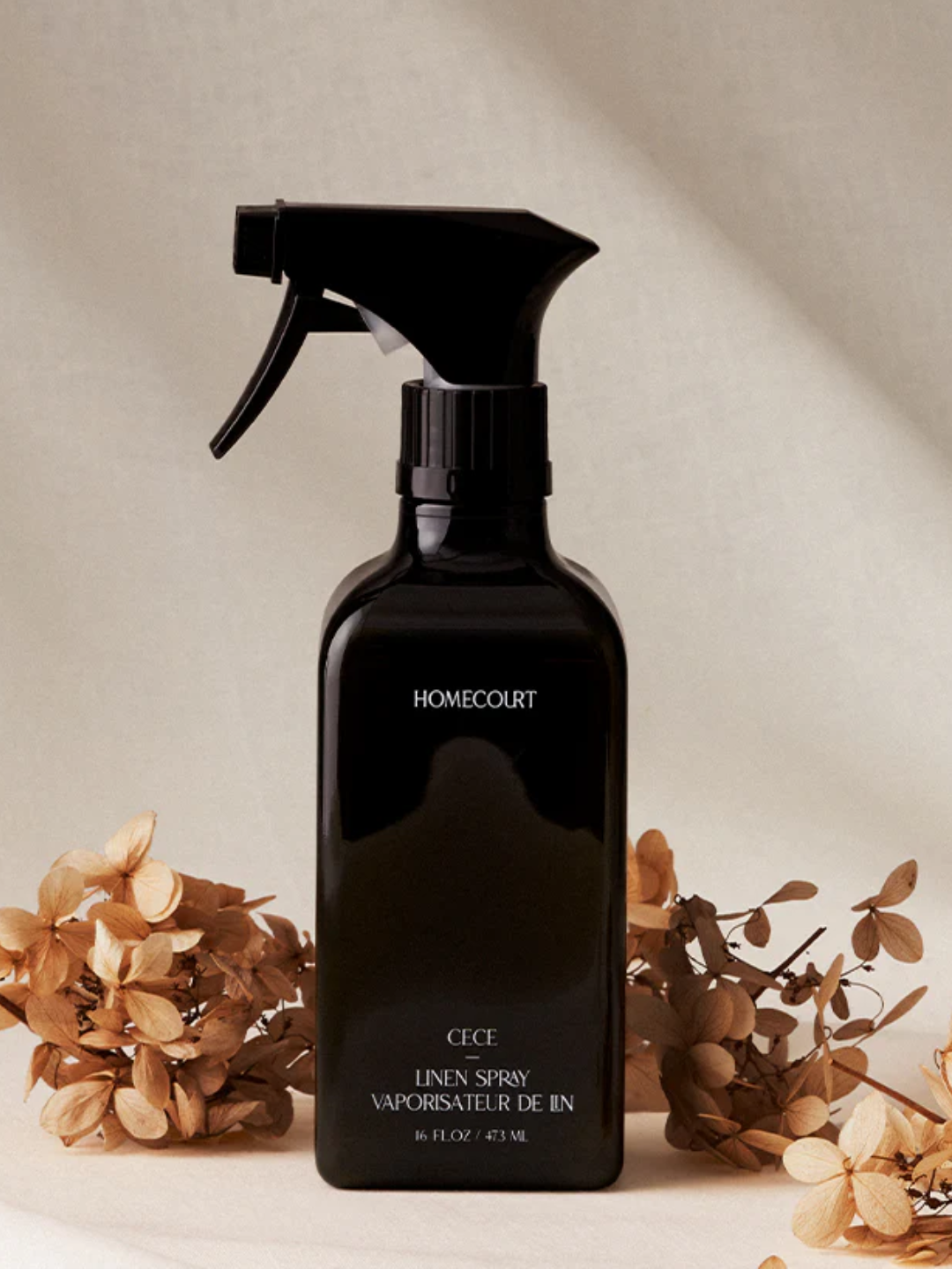 A linen spray bottle from Homecourt