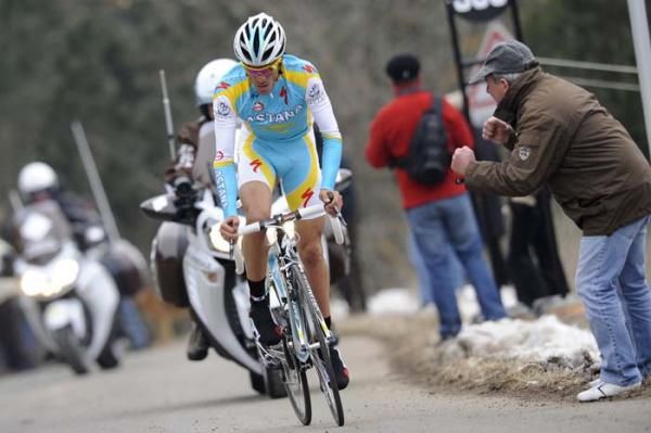Alberto Contador (Astana) repeating his performance of 2007 Paris-Nice in Mende.