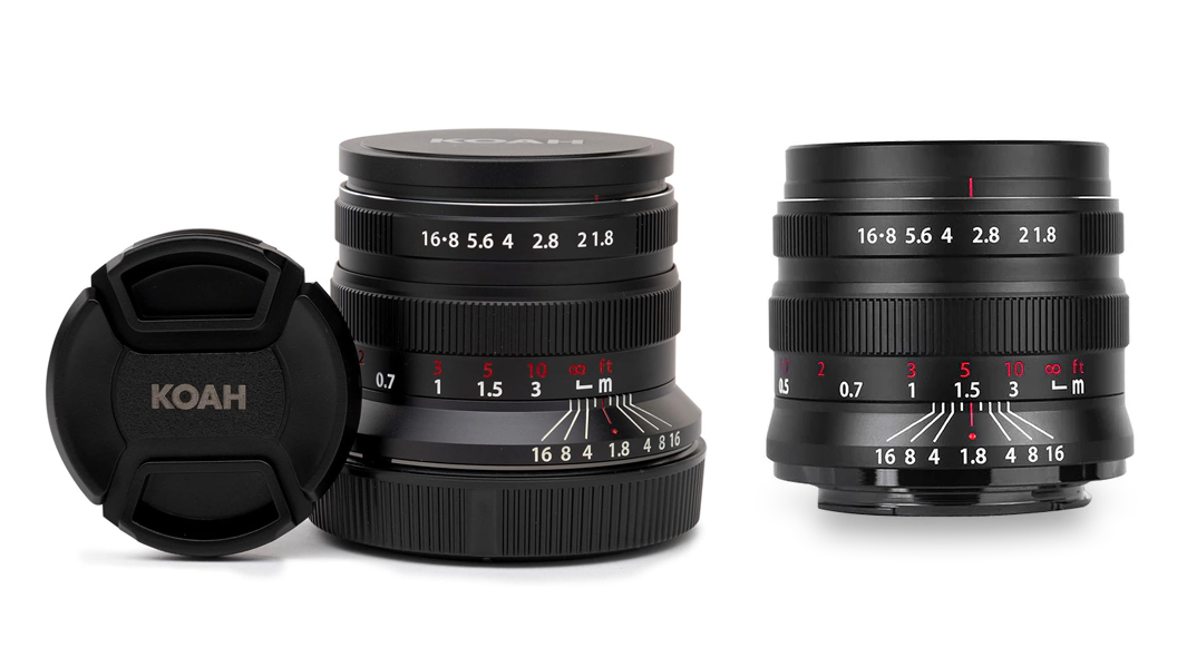 Koah Artisans Series 55mm f/1.8 side by side comparison with the Brightin Star 55mm f/1.8