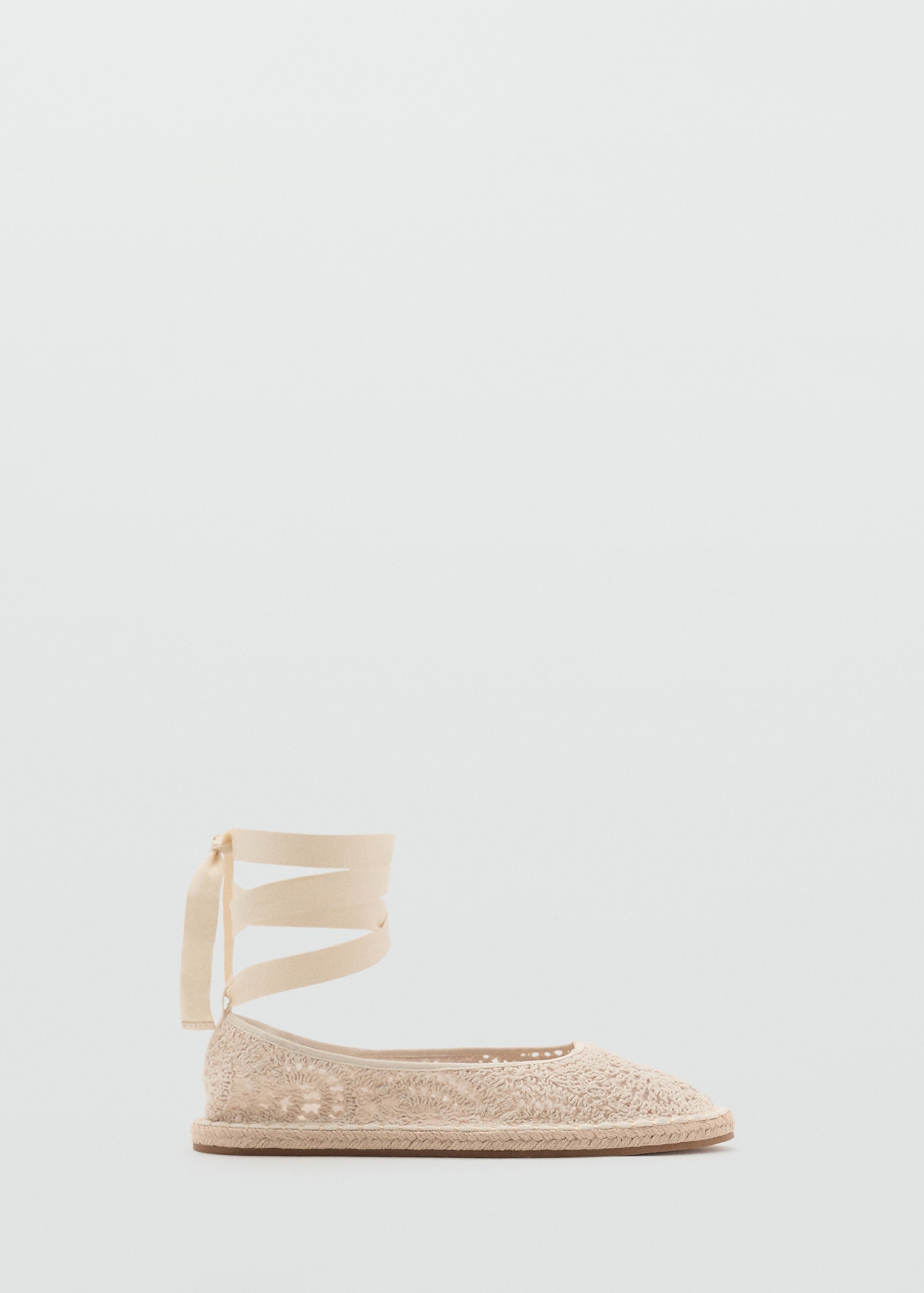 Crochet Ballet Flats - Women | Mango Usa