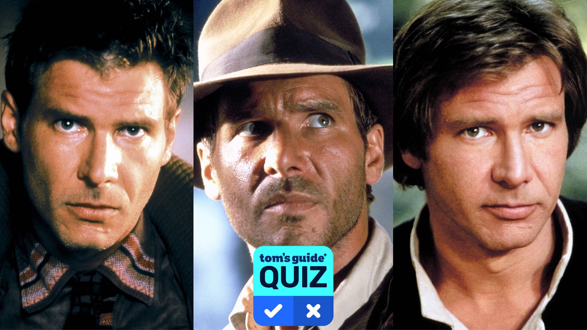 Harrison Ford in "Blade Runner," "Indiana Jones" and "Star Wars" 