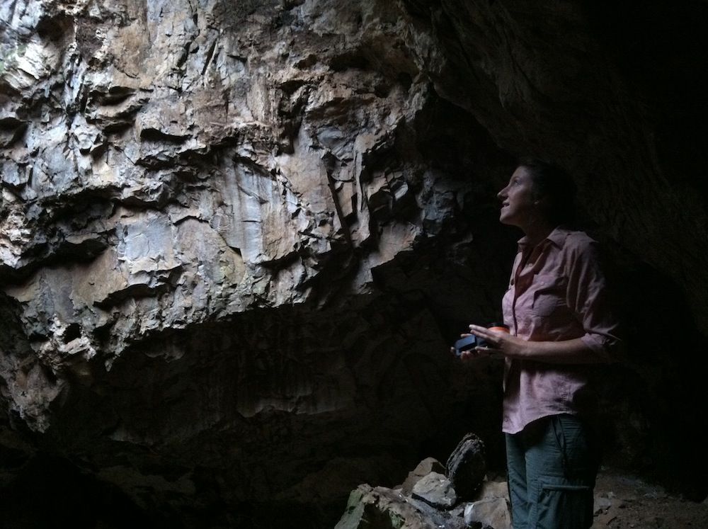 Scientist in Rising Star Cave in South Africa&#039;s Cradle of Humankind