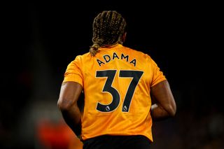 Adama Traore of Wolverhampton Wanderers during the FA Cup Third Round match between Wolverhampton Wanderers and Manchester United at Molineux on January 4, 2020 in Wolverhampton, England.