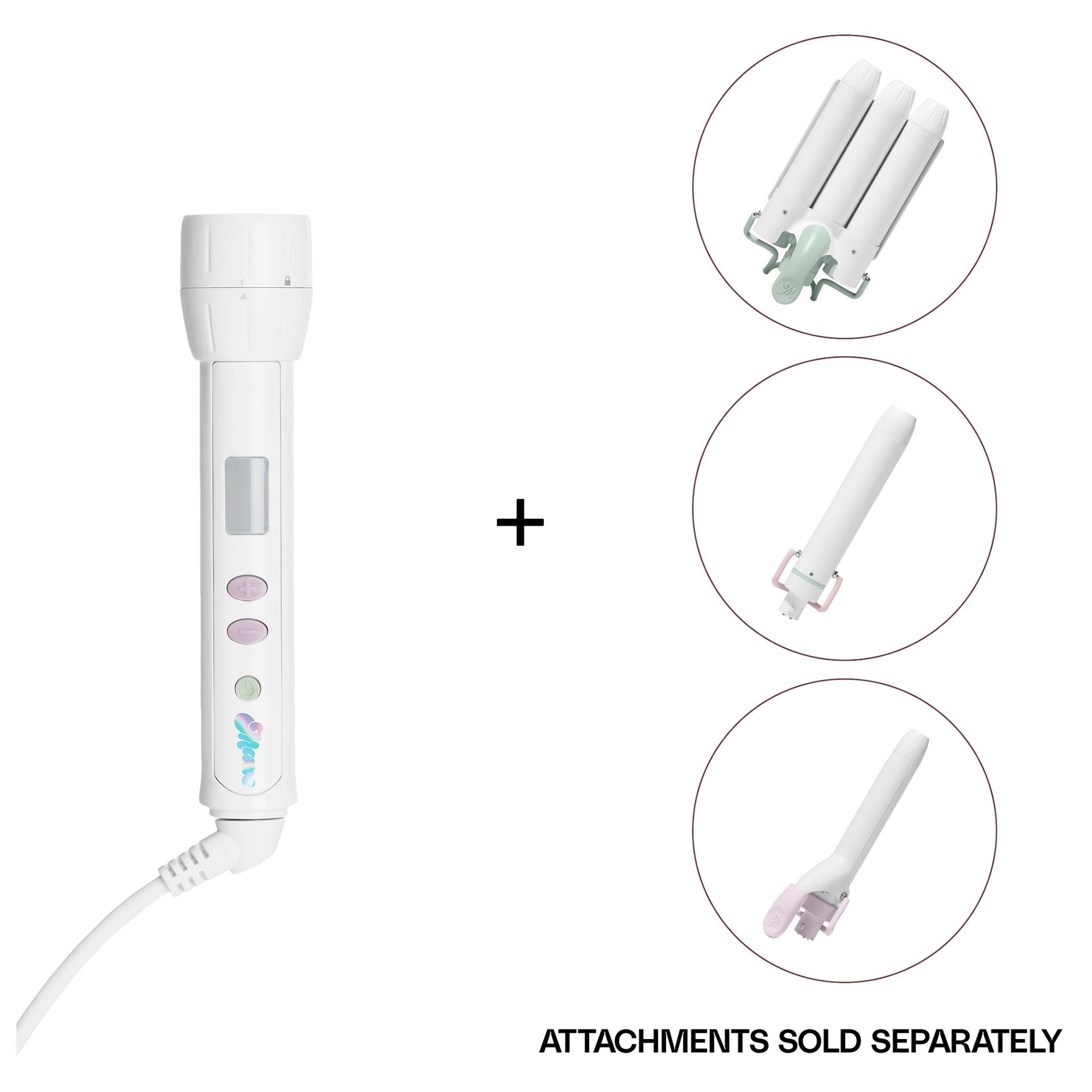 Power Bottom Base + Jumbo Hair Waver, Wand & Curling Iron