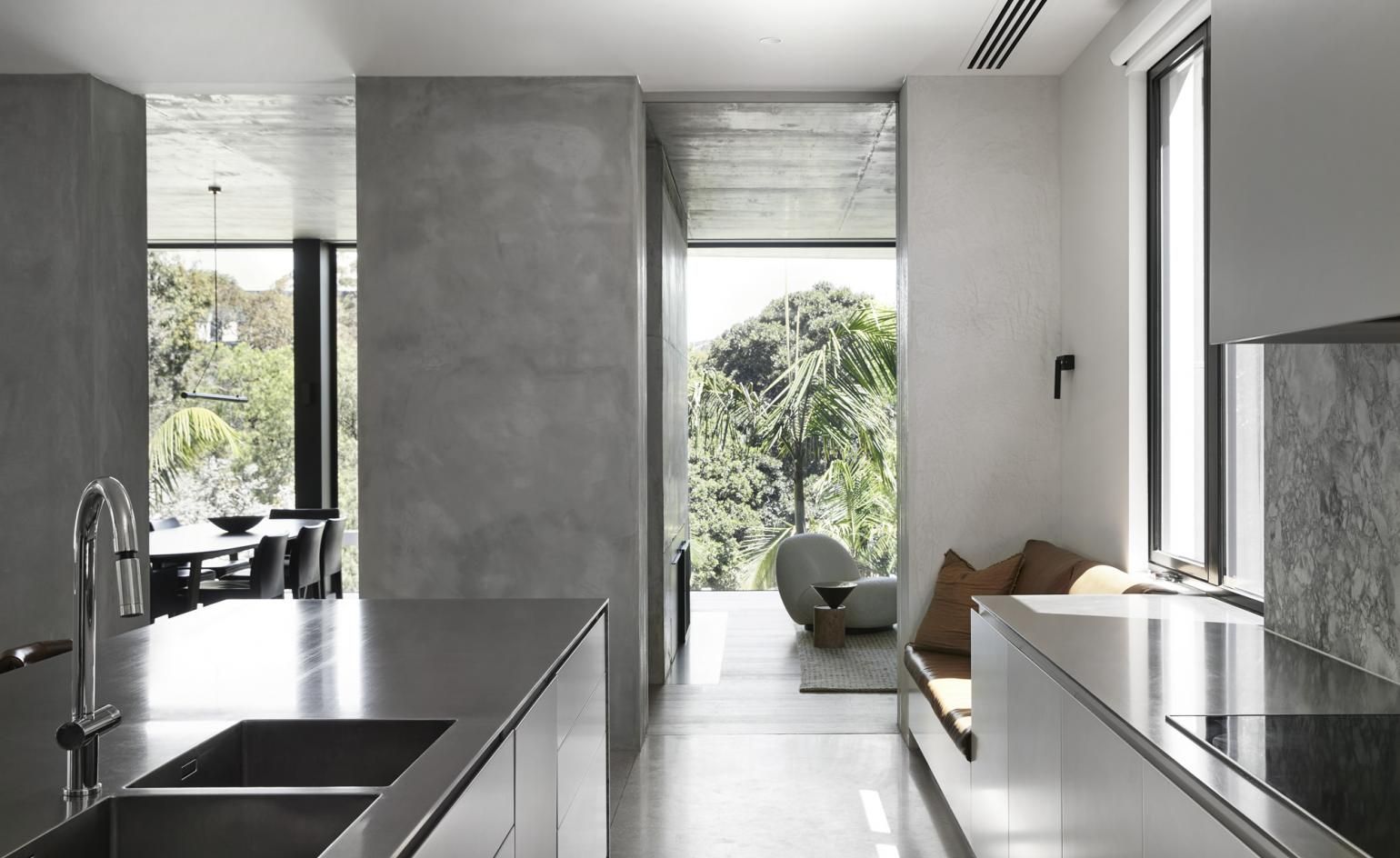 Concrete Melbourne home is engulfed in greenery | Wallpaper