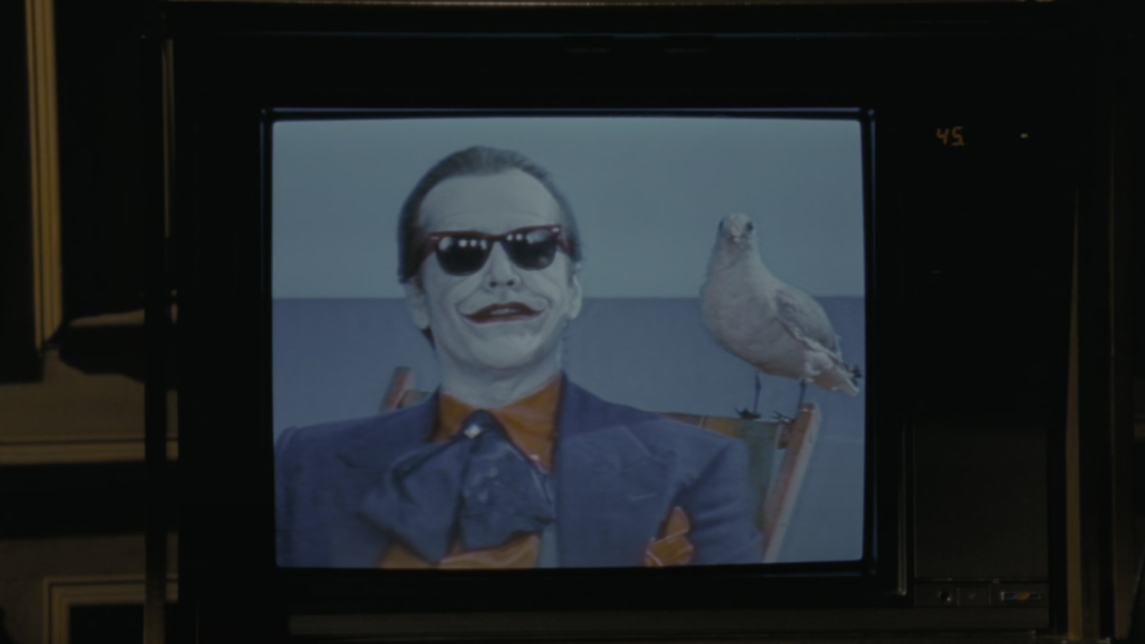 Jack Nicholson as Joker advertising Smilex in Batman