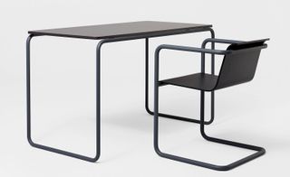 Konstantin Grcic’s black ’Pipe’ table and chair combo from 2009