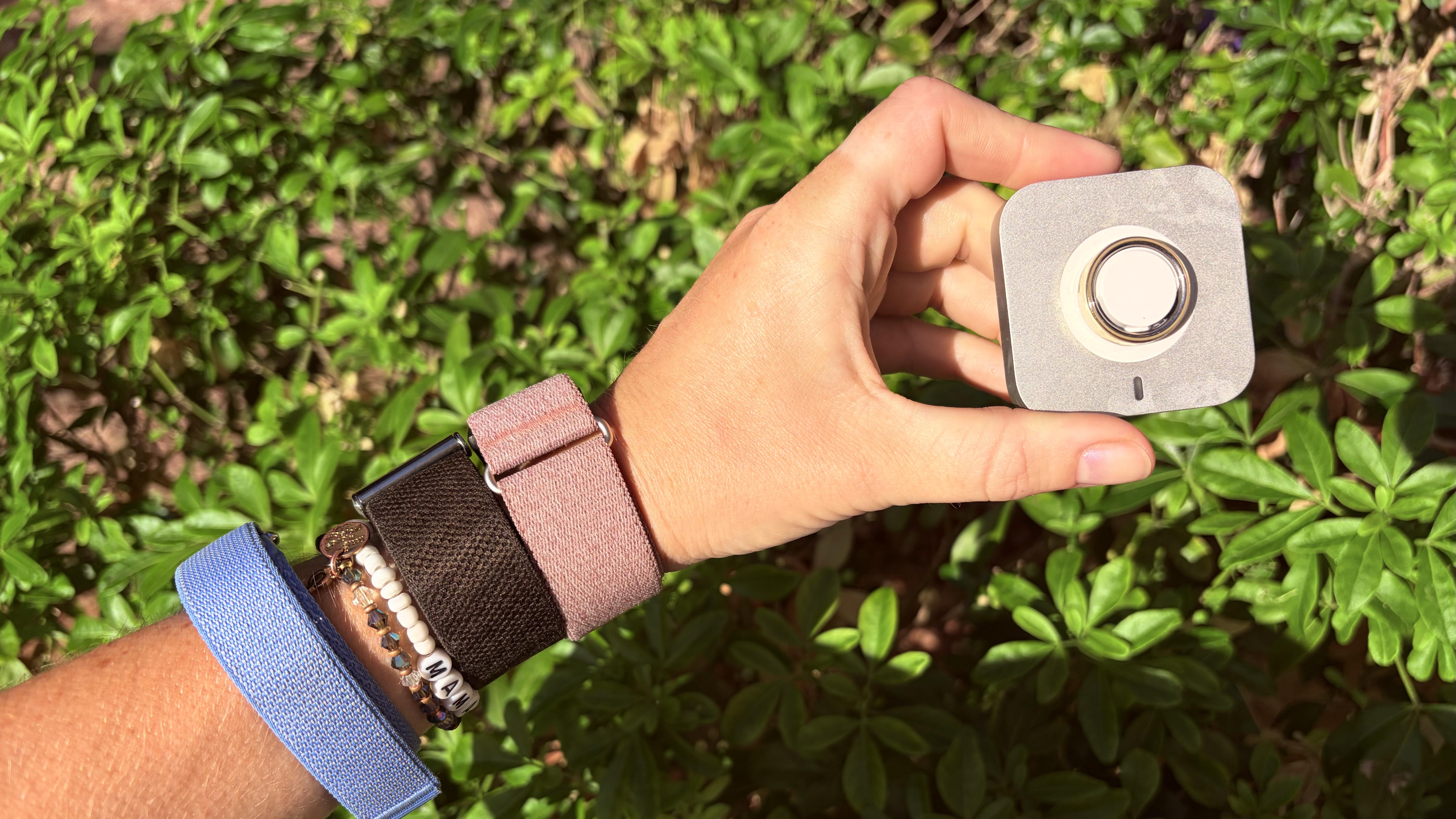 a photo of the Fitbit Air, Whoop MG, Garmin Cirqa and Oura Ring 5