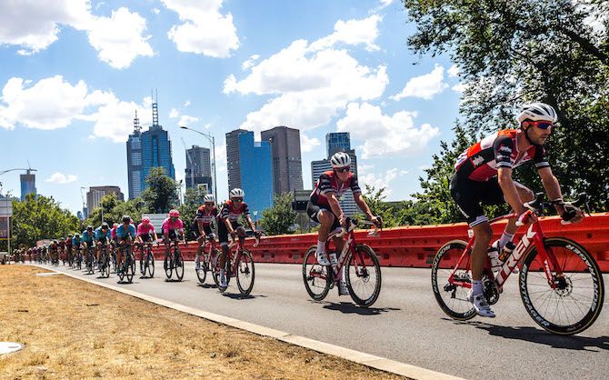 Trek-Segafredo's Will Clarke on the final stage of the 2019 Jayco Herald Sun Tour