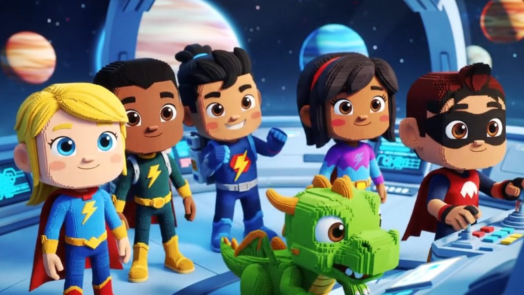 Gemini's integration with Veo 2 lets users create high-quality, short video clips, like of space cadets with a little pet dragon in a space ship.