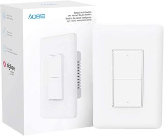 Aqara Wall Switch No Neutral Double Rocker and packaging