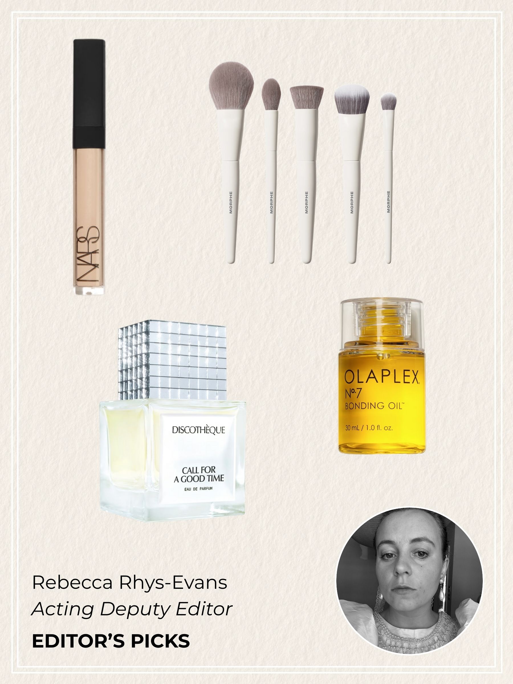 Black Friday Editor&#039;s Picks Beauty_Nars Concealer, Olaplex Bonding Oil, Discoteque Fragrance, Morphe Brush Set