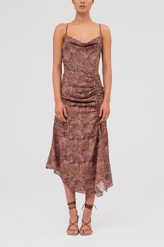 crocodile print dress