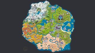 Fortnite Vault locations on the island map