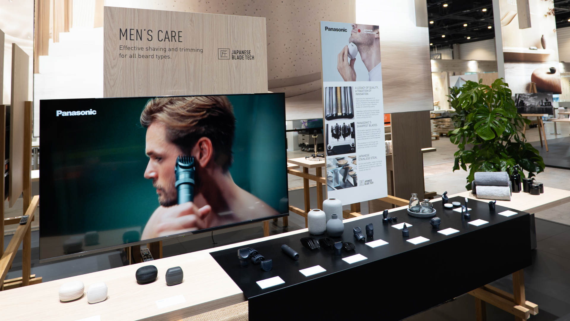 Panasonic men&#039;s care display at IFA 2025