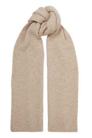 Johnstons of Elgin Ribbed Cashmere Scarf (Was $275) 