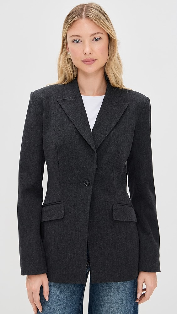 Good American Essential Suiting Sculpted Blazer