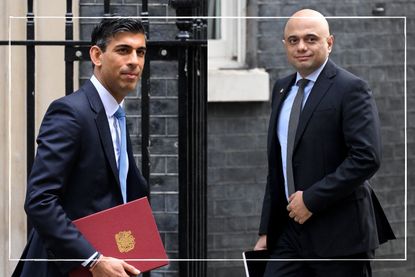 Ministers that have resigned include Chancellor Rishi Sunak and Health Minister Sajid Javid, pictured outside no. 10