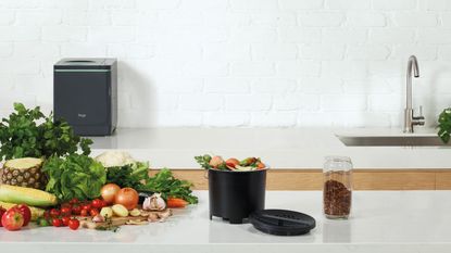 reduce food waste Sage FoodCycler on a kitchen countertop
