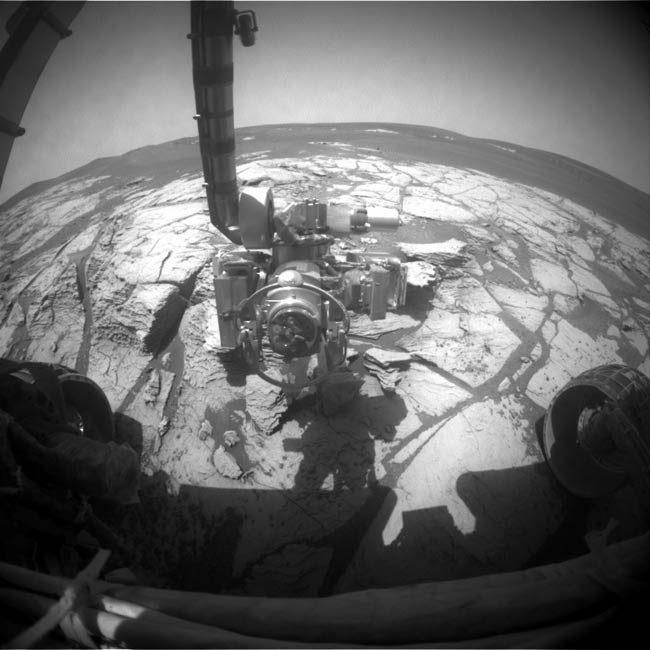 NASA’s Opportunity Rover Flexes Robotic Arm