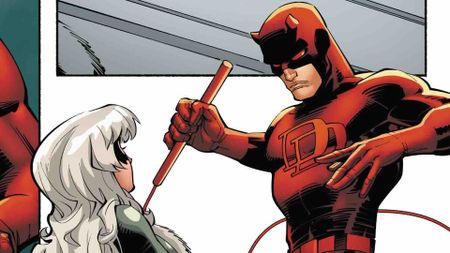 Daredevil confronting Black Cat