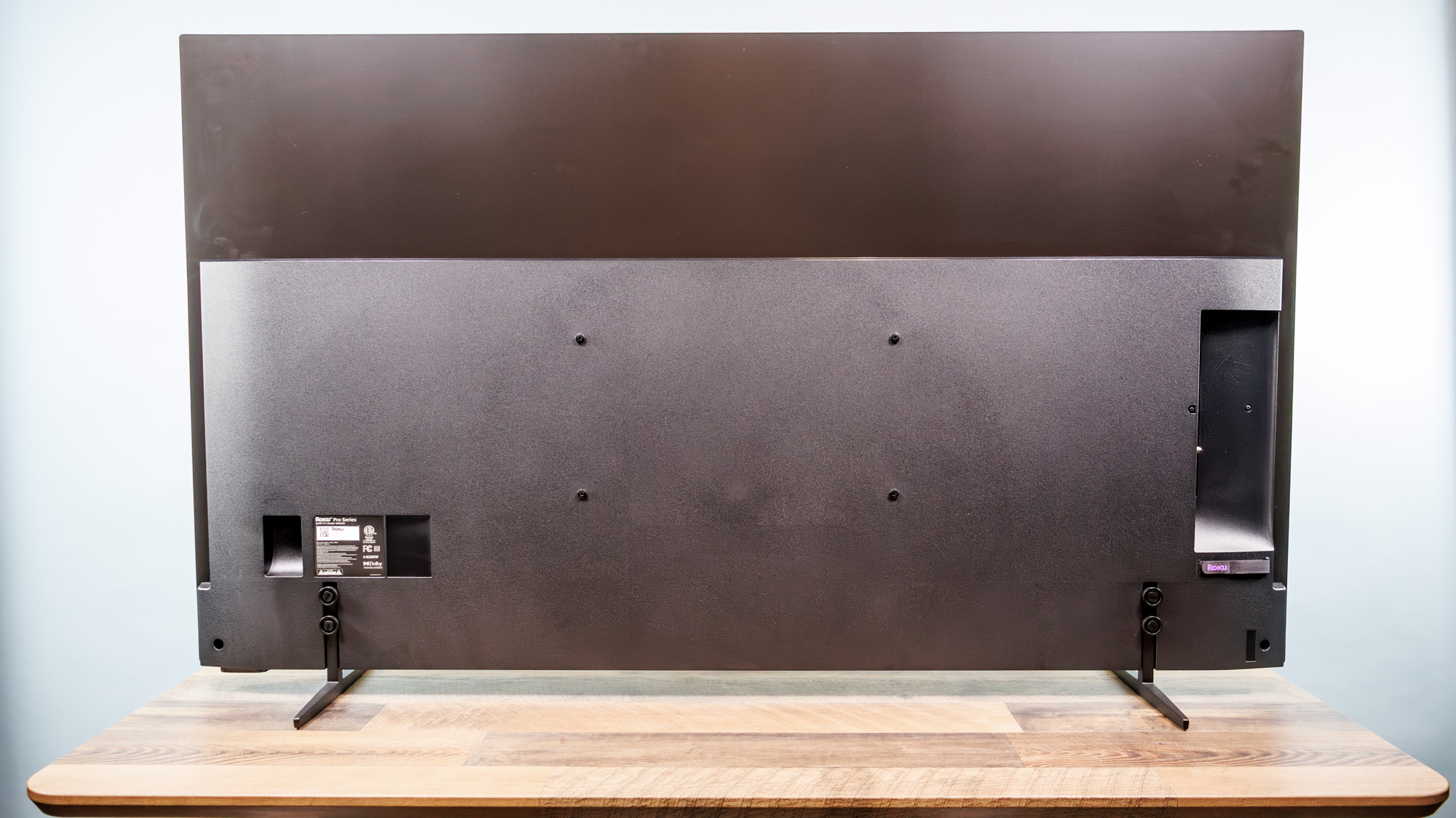 The back of a Roku Pro Series OLED TV