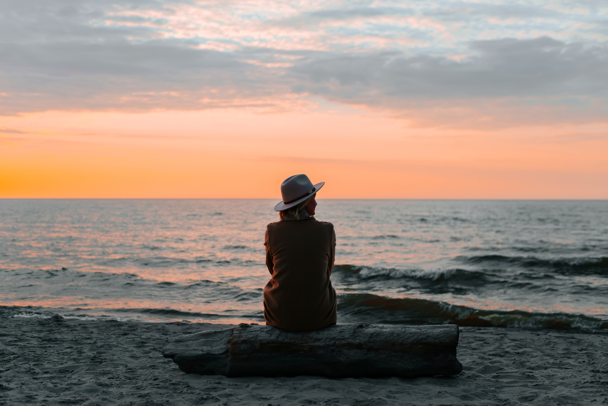 woman on the beach