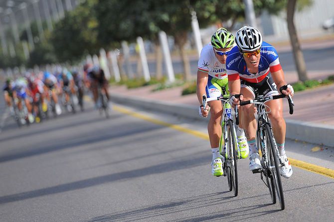 On the attack with Peter Sagan at the 2012 Tour of Oman
