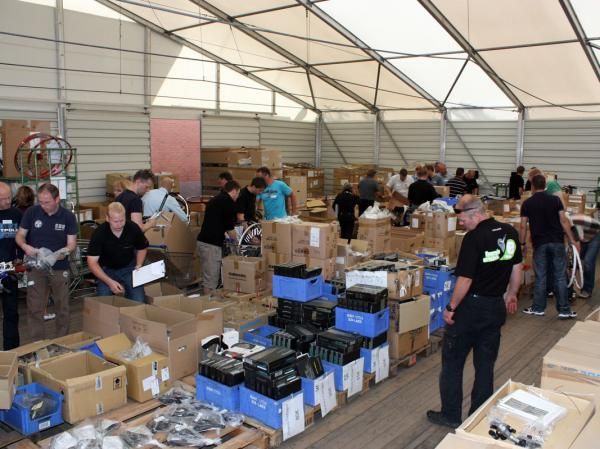Part of Focus's massive annual dealer event is a blowout sale of overstock parts and frames with unbelievably inexpensive prices. But sorry, it's by invitation only.