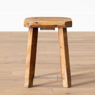 A vintage wooden stool