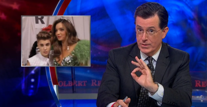 Stephen Colbert gleefully dissects the Orlando Bloom-Justin Bieber gossip war