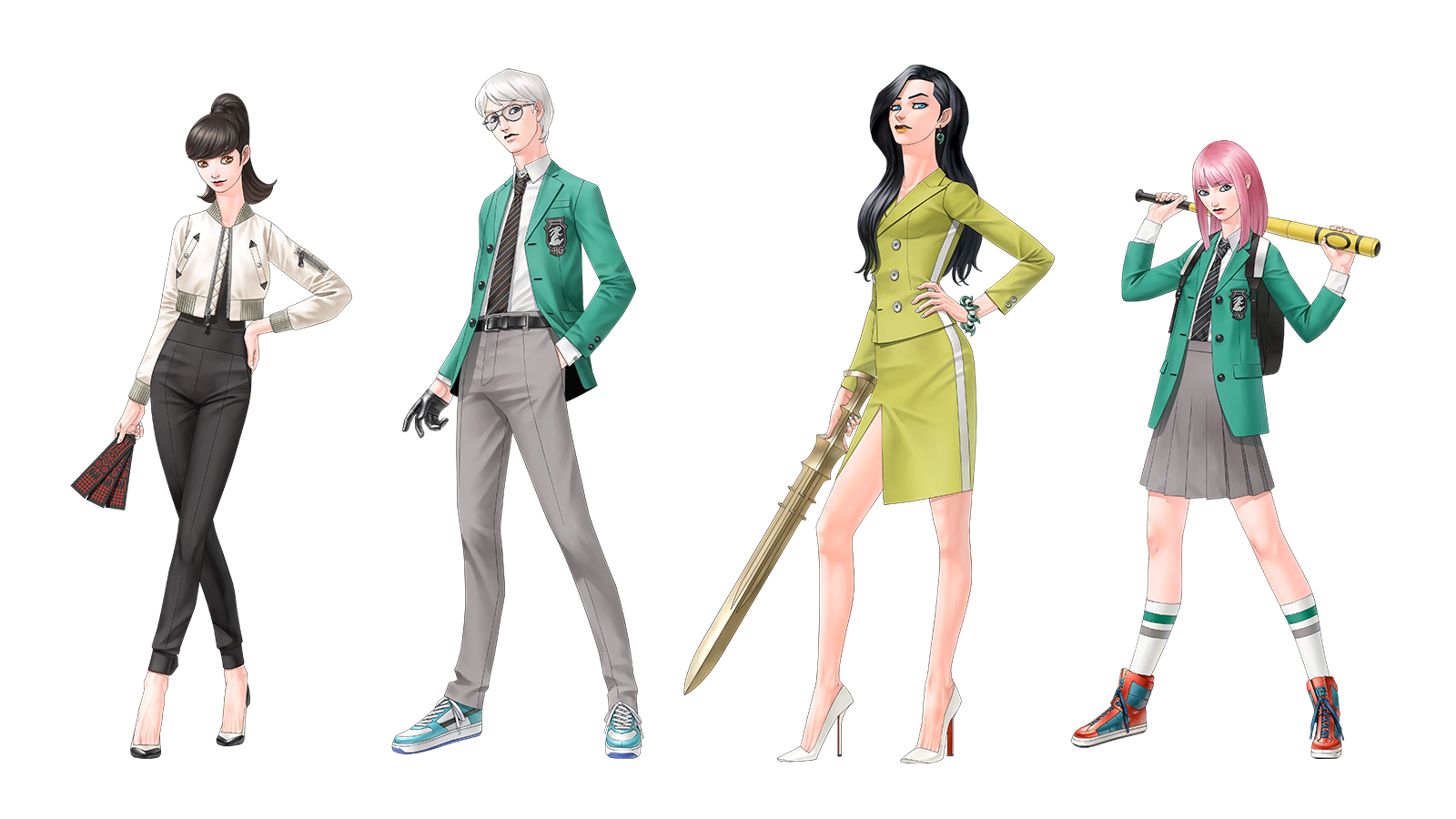 Character designs by Kazuma Kaneko