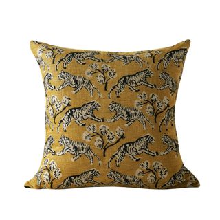 Tiger Jacquard Pillow by Sarah Sherman Samuel