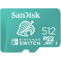 SanDisk 512GB microSDXC card for Nintendo Switch: was £76.99, now £37.99 on Amazon