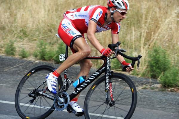 Maxim Belkov (Katusha) on his way to 16th place in stage 4