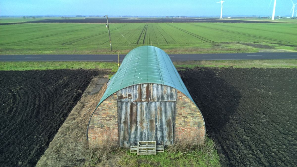 Photo of a barn taken with the Ruko F11PRO 2 drone