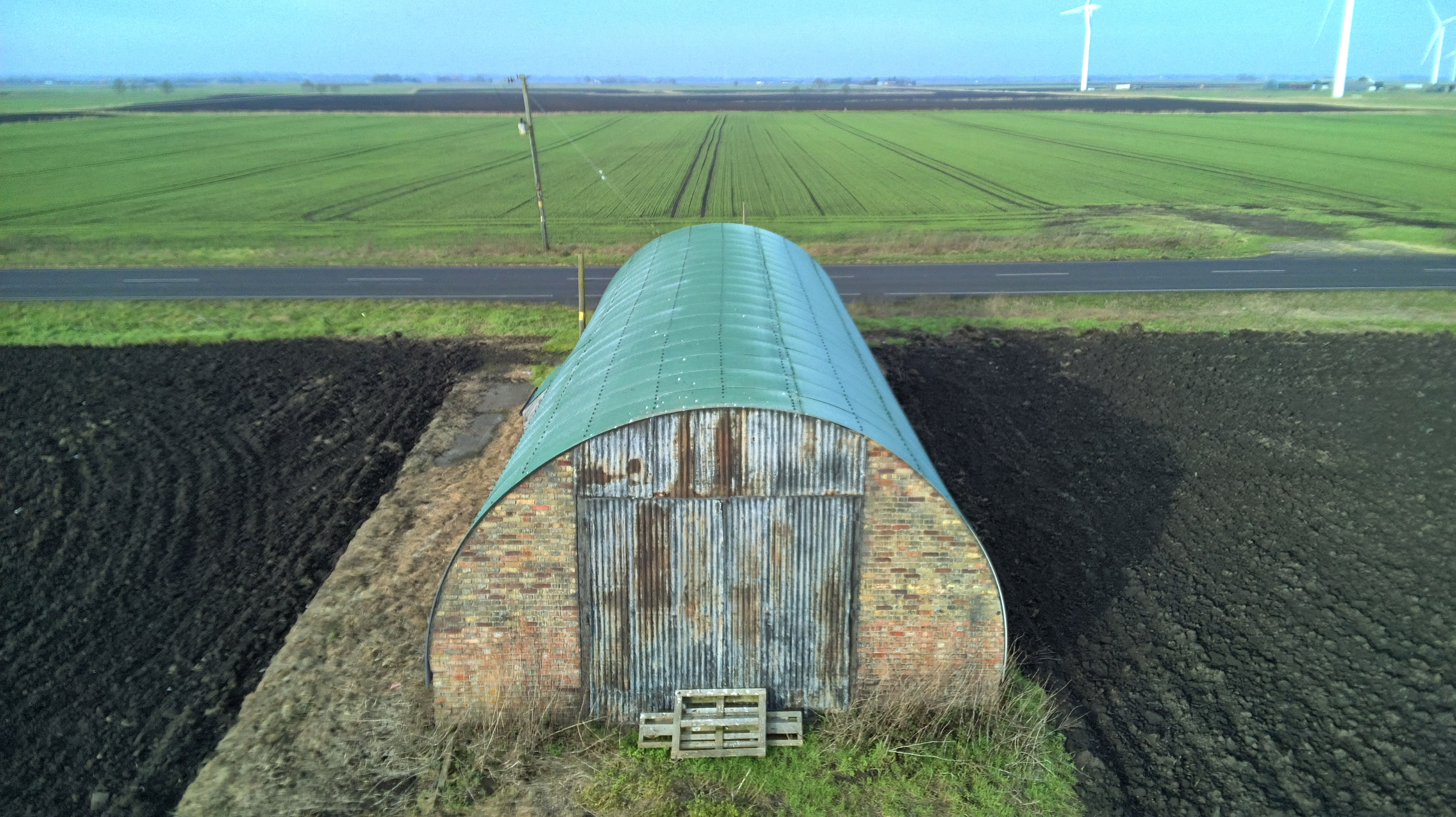Photo of a barn taken with the Ruko F11PRO 2 drone