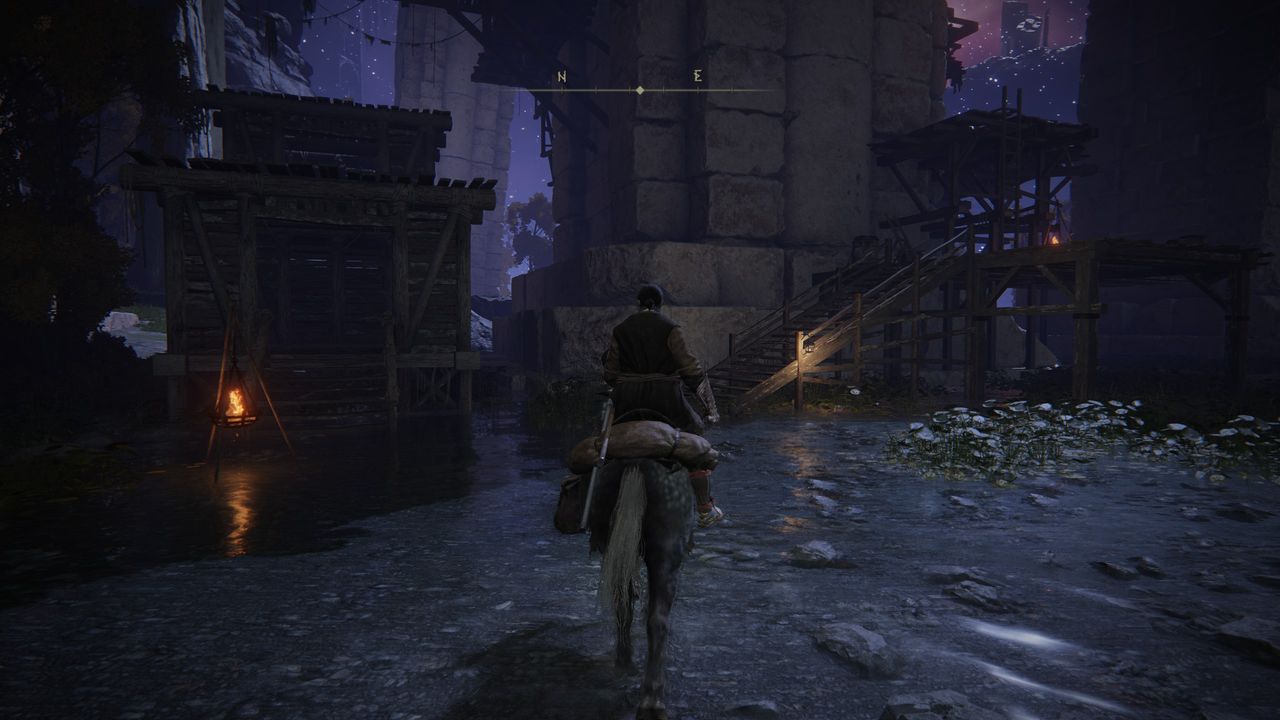 riding toward merchant