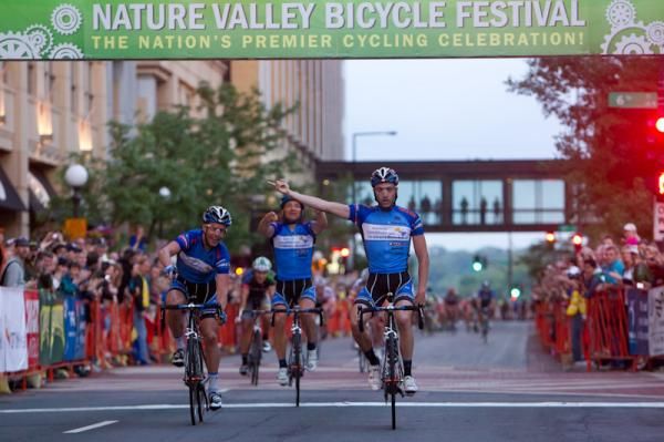 Jake Keough (UnitedHealthcare) gets the win along with some friends.