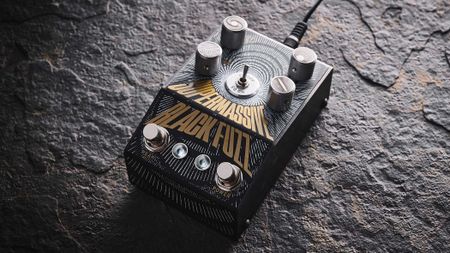 The Manson Guitar Works Supermassive Black Fuzz has control knobs crafted from exceedingly strong 6082 T6 aluminium and each is engraved with unique custom art to&nbsp;represent its function