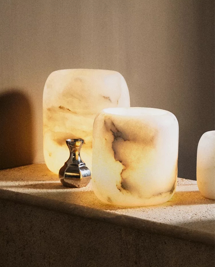 zarahome, Alabaster Tealight Holder