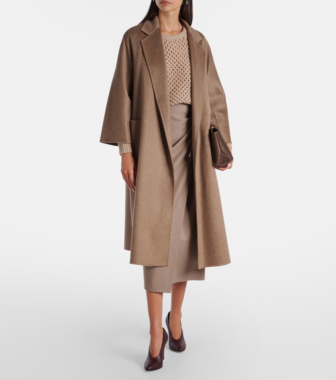 Ludmilla Cashmere Wrap Coat