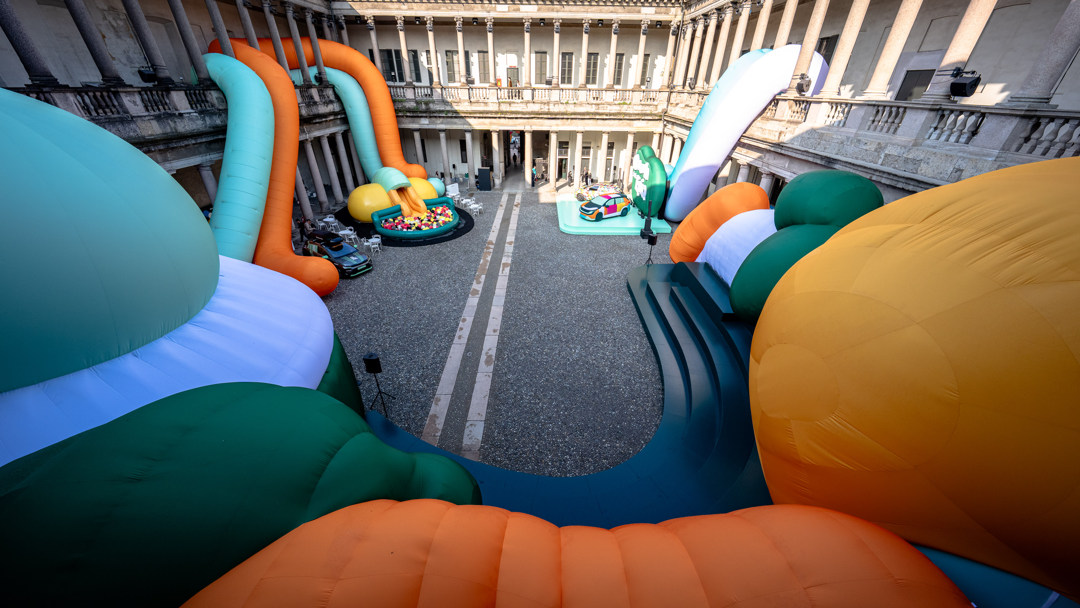 More views of &Scaron;koda's installation at MDW 2026