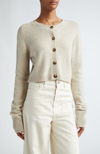 Crop Cashmere Cardigan