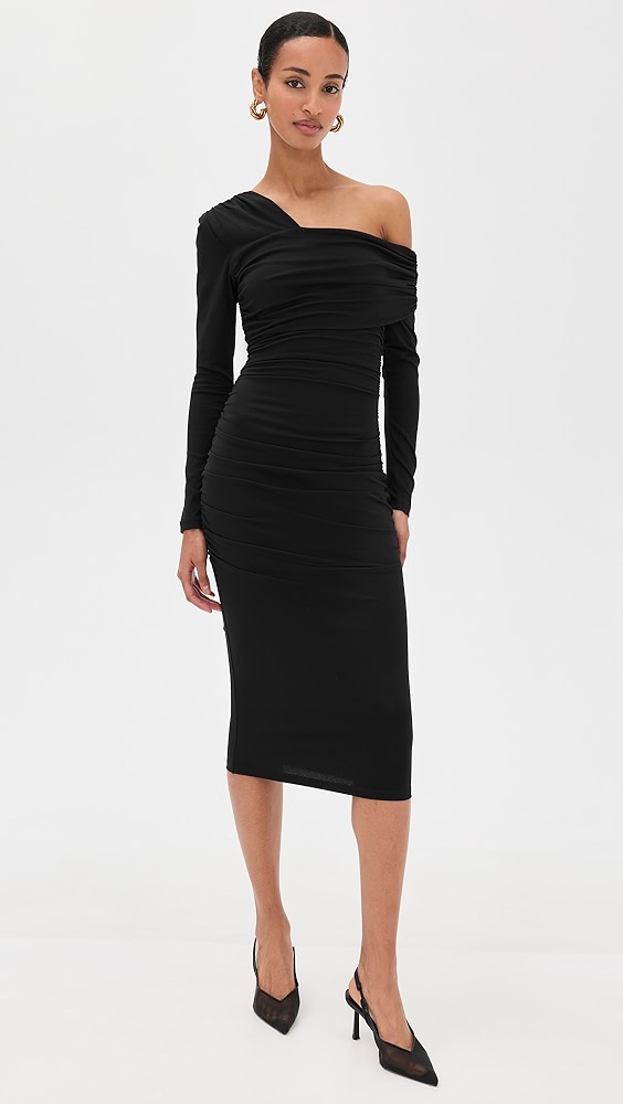 Susana Monaco Carryover One Arm Gathered Dress