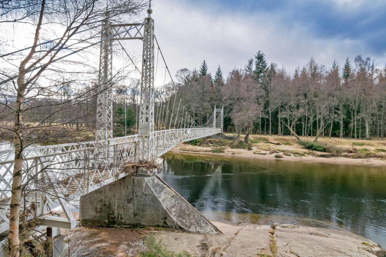 The Cambus O&#039; May bridge was buckled and torn during Storm Frank.